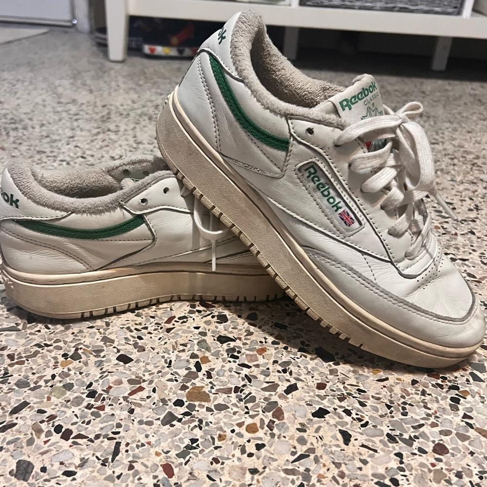 Reebok Club C85 Glen Green & Beige  Men's Size 8 (EG9915)